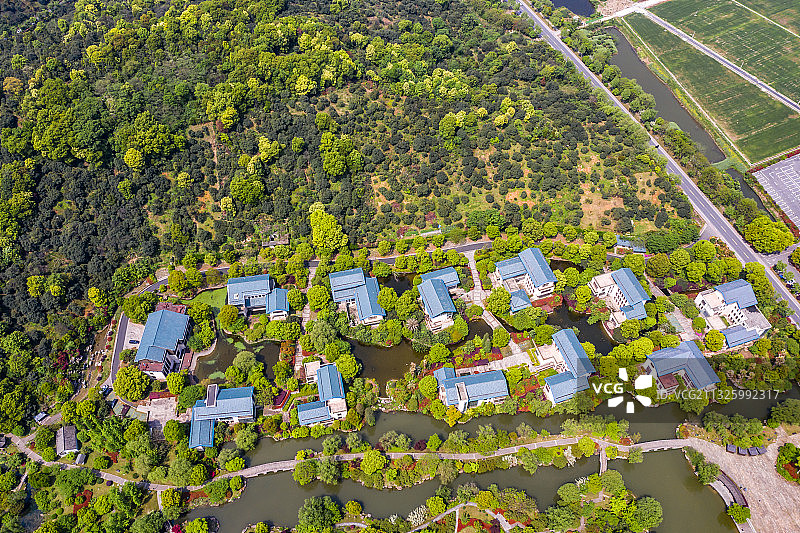 杭州临平区塘栖镇超山风景名胜区图片素材