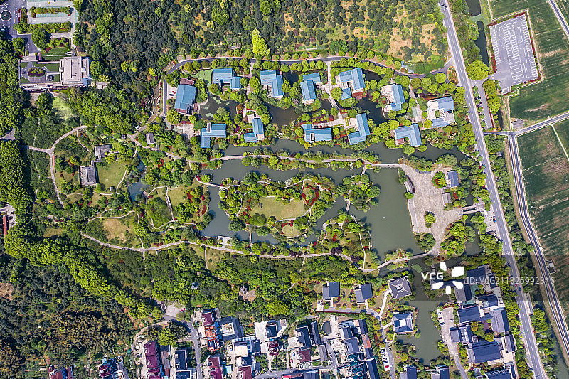杭州临平区塘栖镇超山风景名胜区图片素材