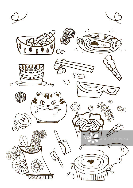 各种各样的餐具图片素材