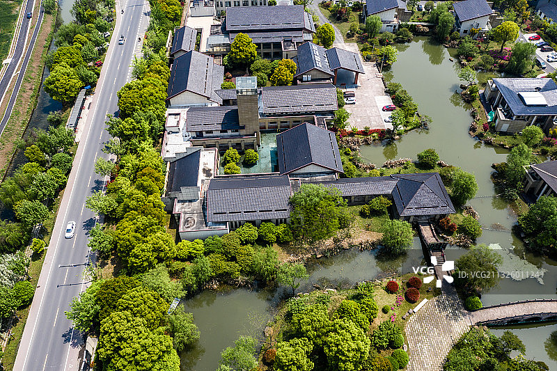 杭州临平区塘栖镇超山名胜风景区图片素材