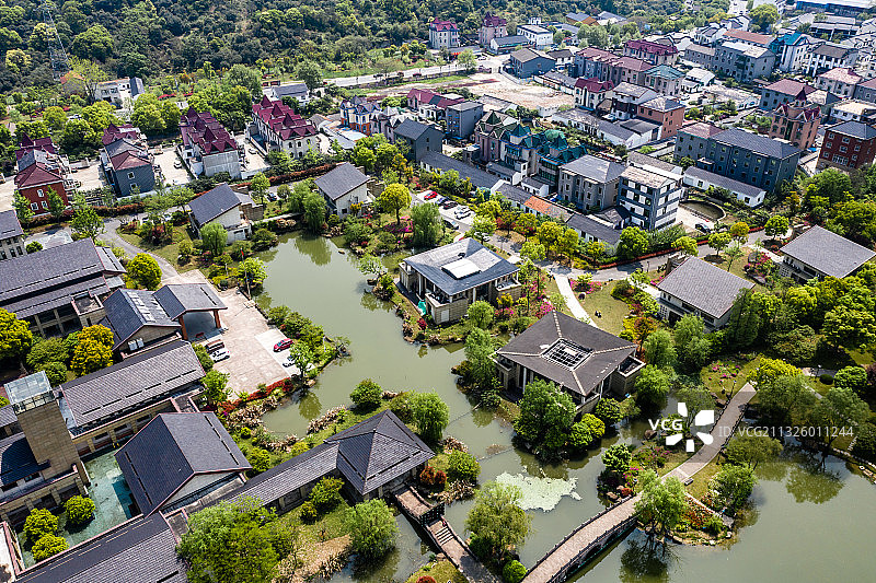 杭州临平区塘栖镇超山名胜风景区图片素材