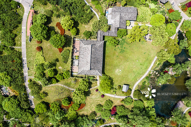 杭州临平区塘栖镇超山名胜风景区图片素材