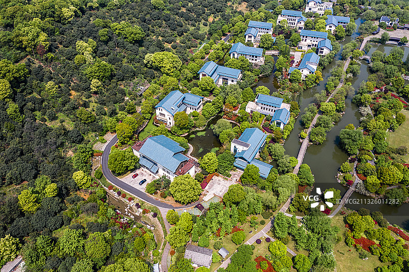 杭州临平区塘栖镇超山名胜风景区图片素材