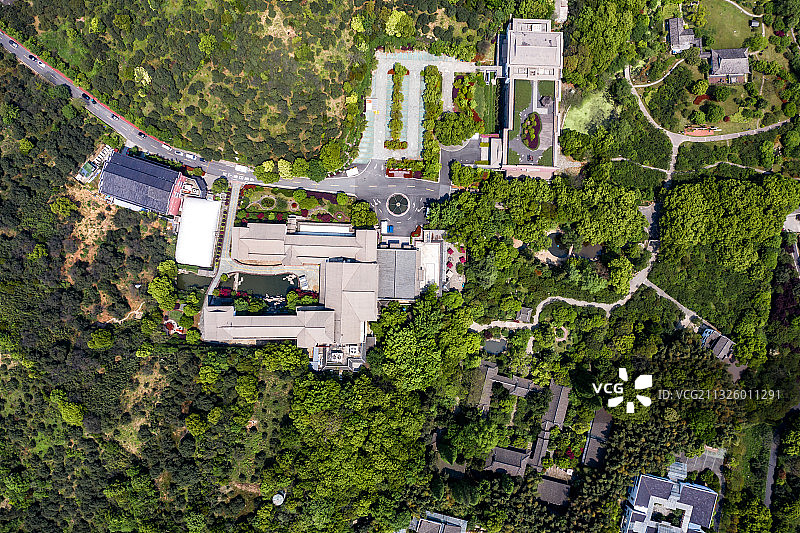 杭州临平区塘栖镇超山名胜风景区图片素材