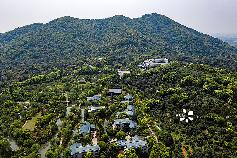杭州临平区塘栖镇超山名胜风景区图片素材