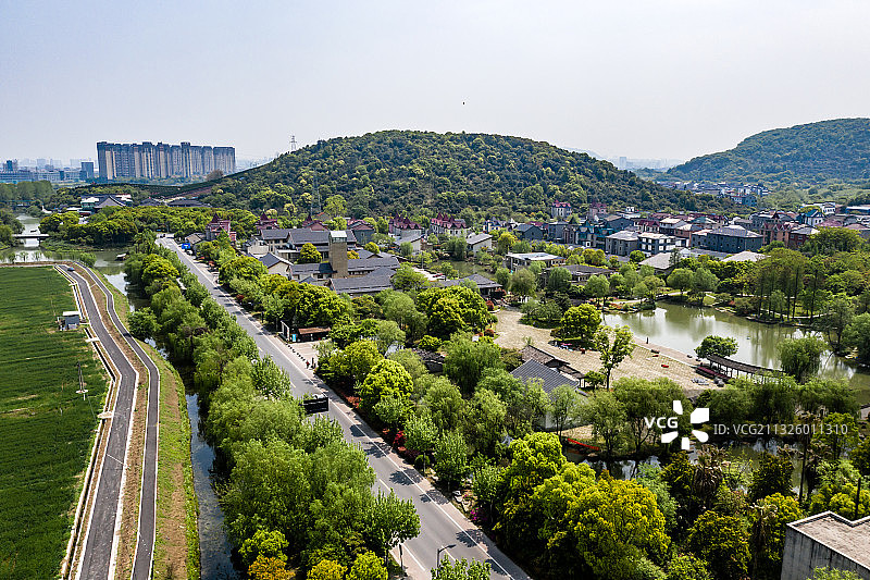 杭州临平区塘栖镇超山名胜风景区图片素材