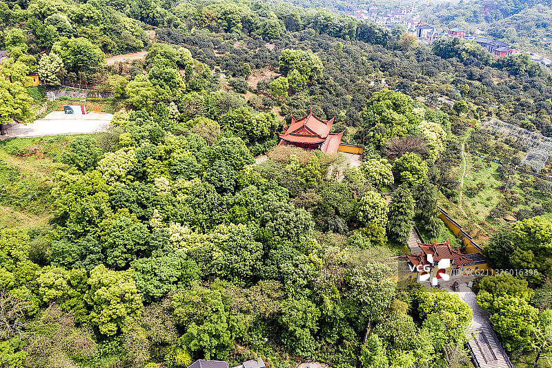 杭州临平区塘栖镇超山青莲寺图片素材