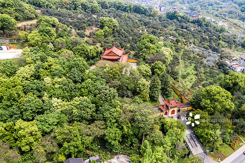 杭州临平区塘栖镇超山青莲寺图片素材