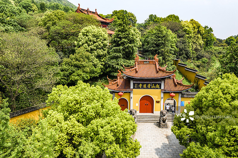 杭州临平区塘栖镇超山青莲寺图片素材