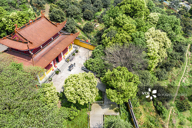 杭州临平区塘栖镇超山青莲寺图片素材