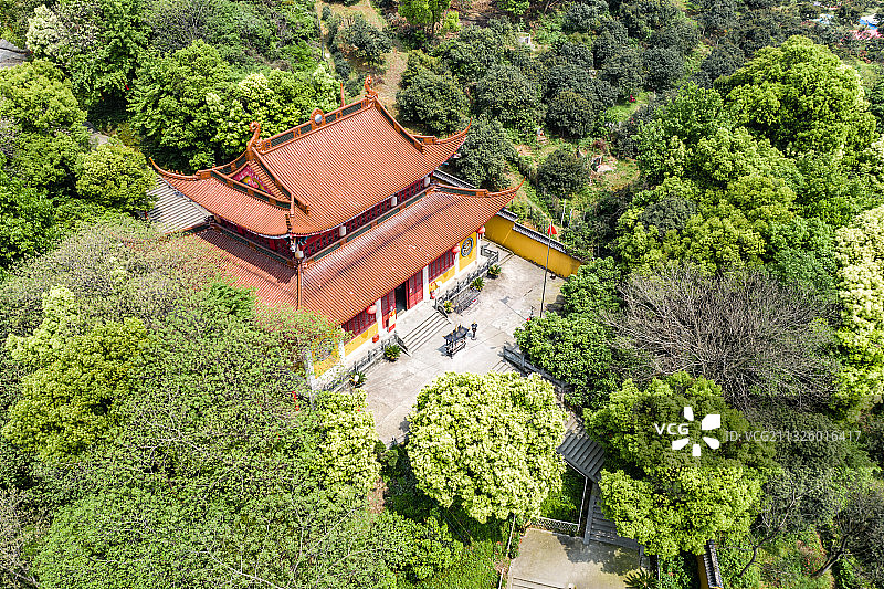 杭州临平区塘栖镇超山青莲寺图片素材