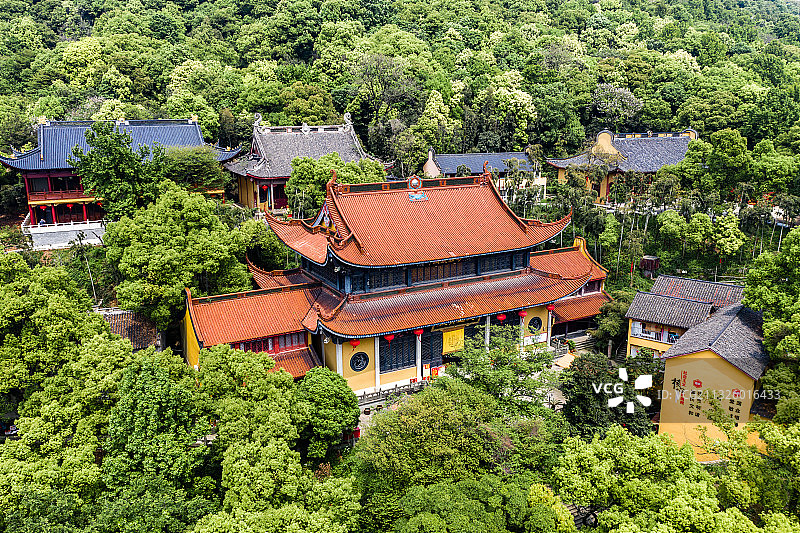 杭州临平区塘栖镇超山青莲寺图片素材