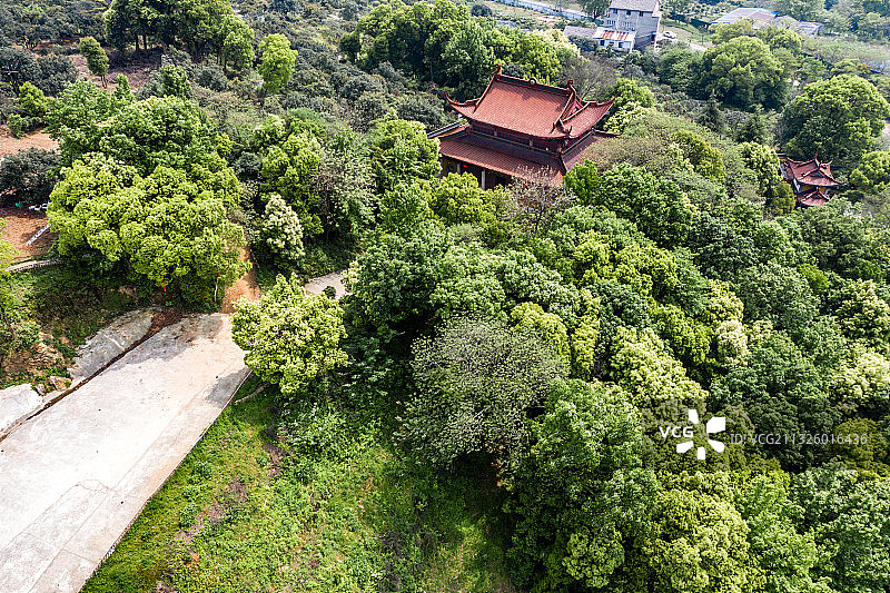 杭州临平区塘栖镇超山青莲寺图片素材