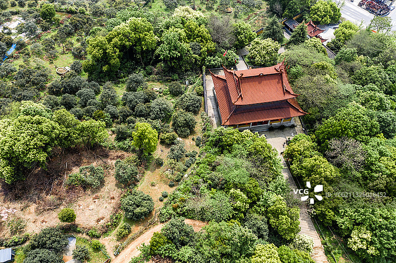 杭州临平区塘栖镇超山青莲寺图片素材
