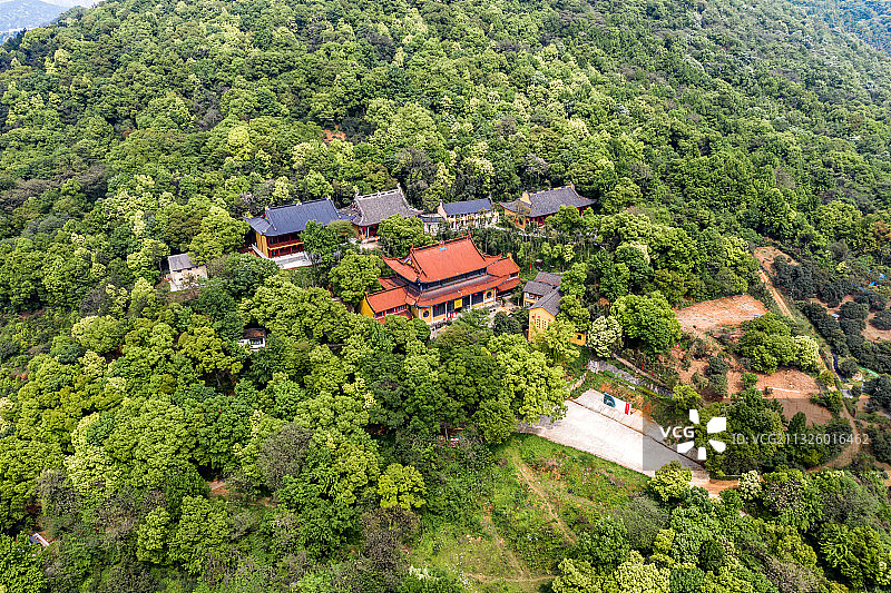杭州临平区塘栖镇超山青莲寺图片素材