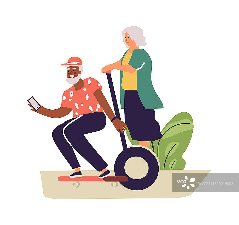 老年人享受积极的生活方式，老妇人图片素材