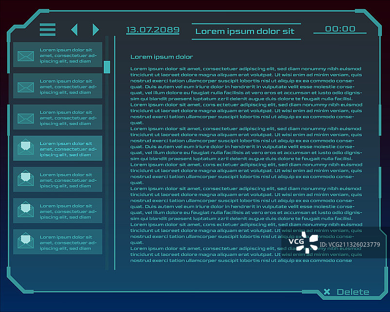 HUD和UI元素未来用户界面图片素材