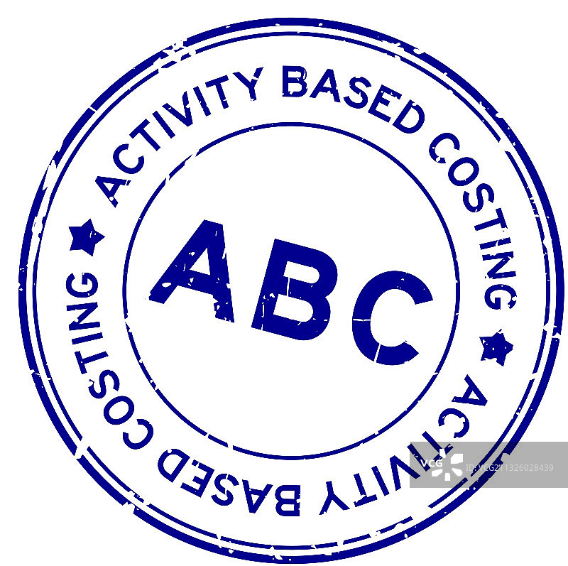 蓝色做旧ABC缩写活动图片素材