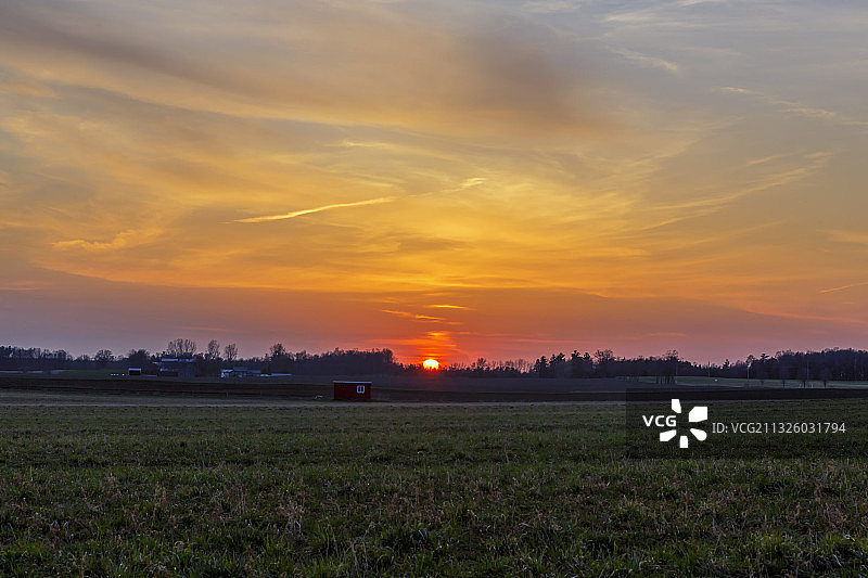 西山日薄图片素材