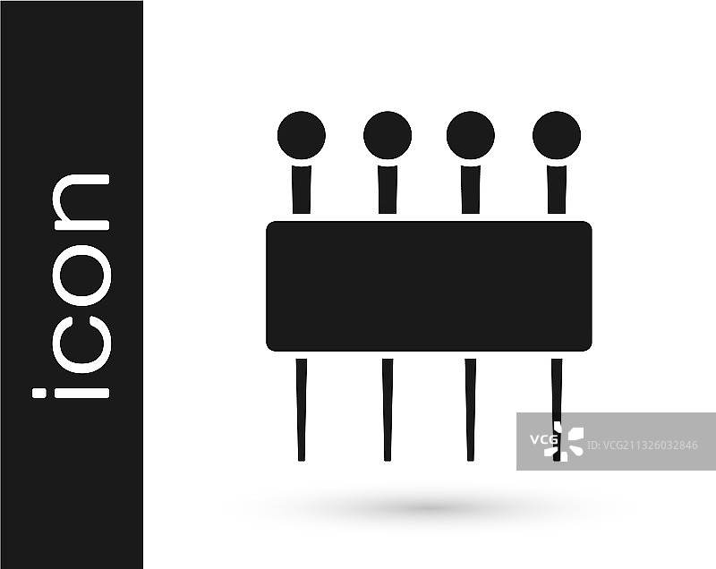 白色背景上的灰色缝纫针图标图片素材