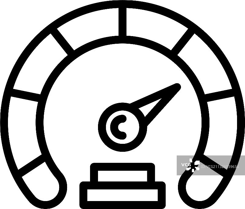 网速指示器轮廓图标图片素材