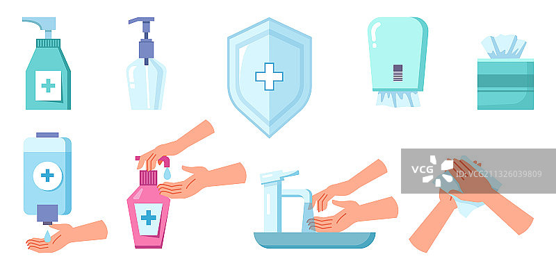 消毒清洁抗菌喷雾皂液图片素材