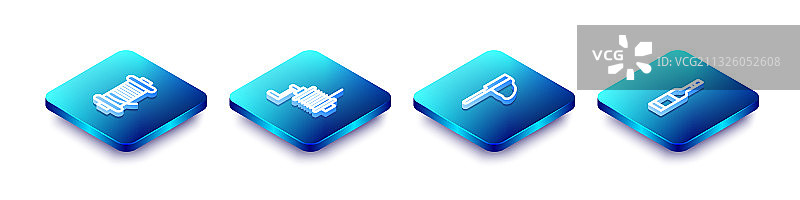 2.5D等距线条鱼线轮图片素材