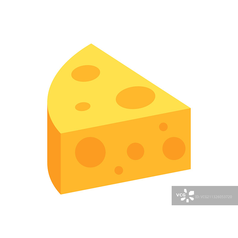 白色背景上的奶酪图标图片素材