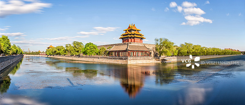 北京故宫角楼全景图片素材