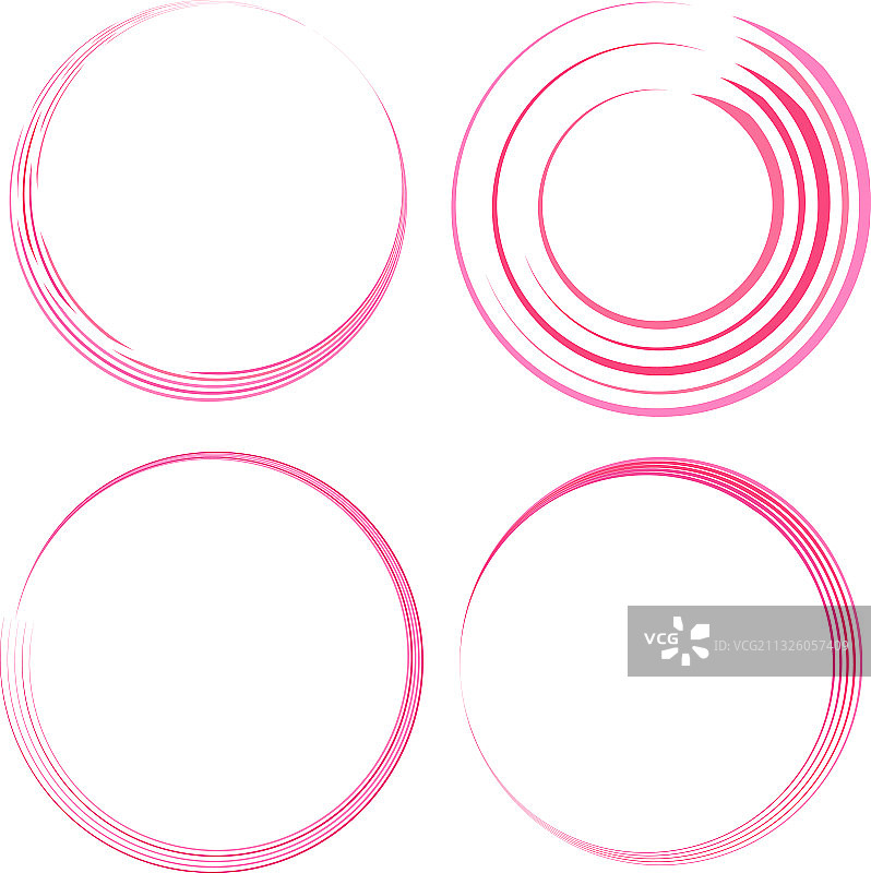 几何圆形螺旋和旋流图片素材