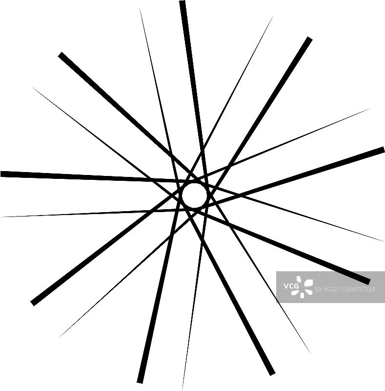 几何抽象放射状图形元素图片素材