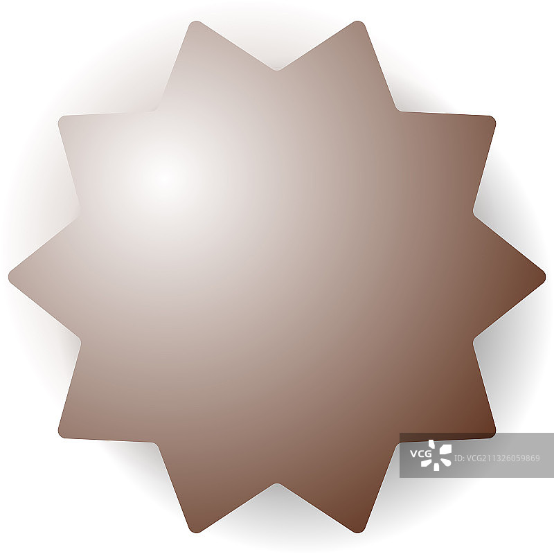 圆形光芒徽章印章图片素材