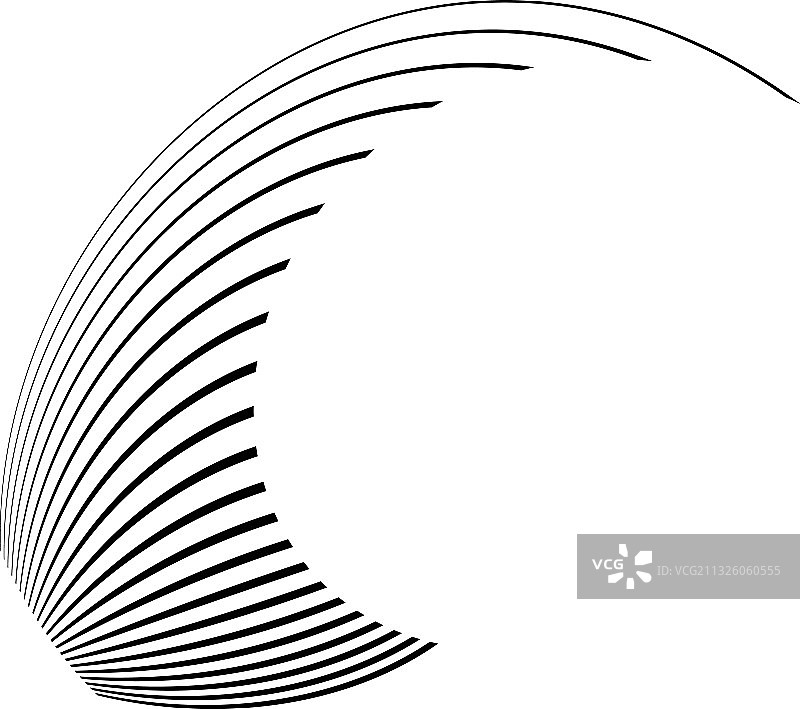 抽象波浪线条元素图片素材