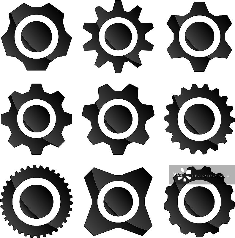 齿轮 图标符号和标志图片素材
