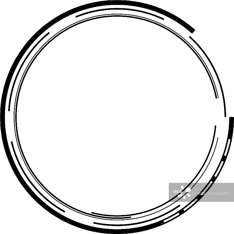 几何HUD科幻GUI圆形元素图片素材