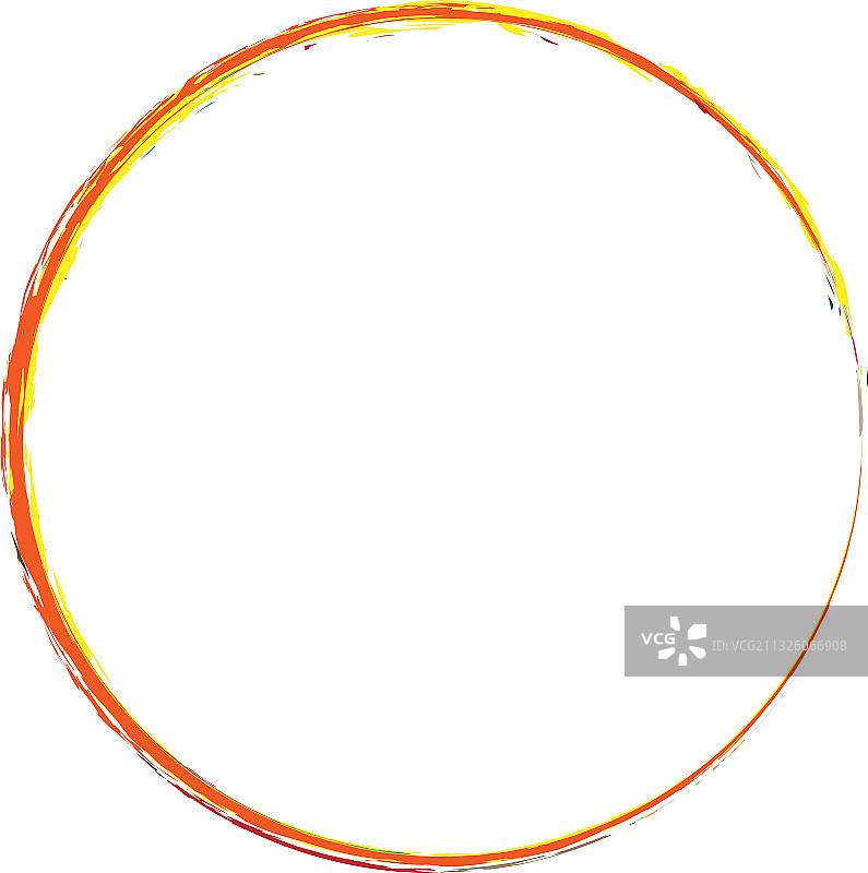 破旧的笔刷圆形笔触图片素材