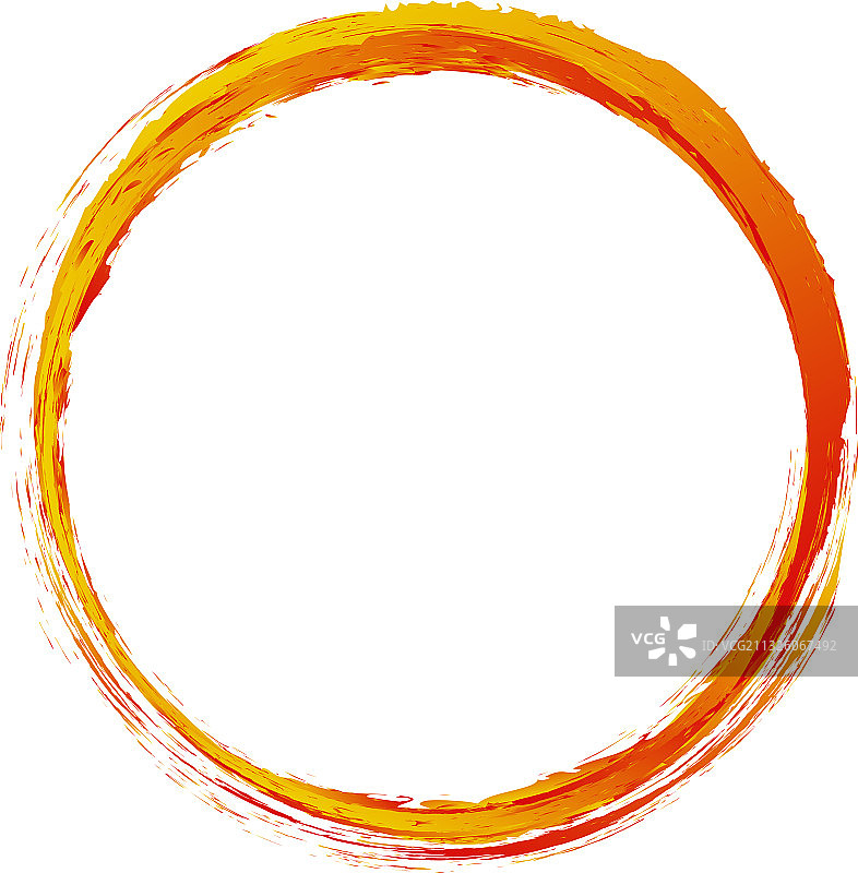 橙黄色火焰纹理圆圈图片素材