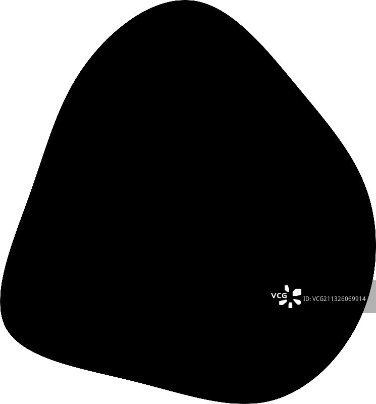 随机斑点，墨迹，卵石，石头剪影图片素材