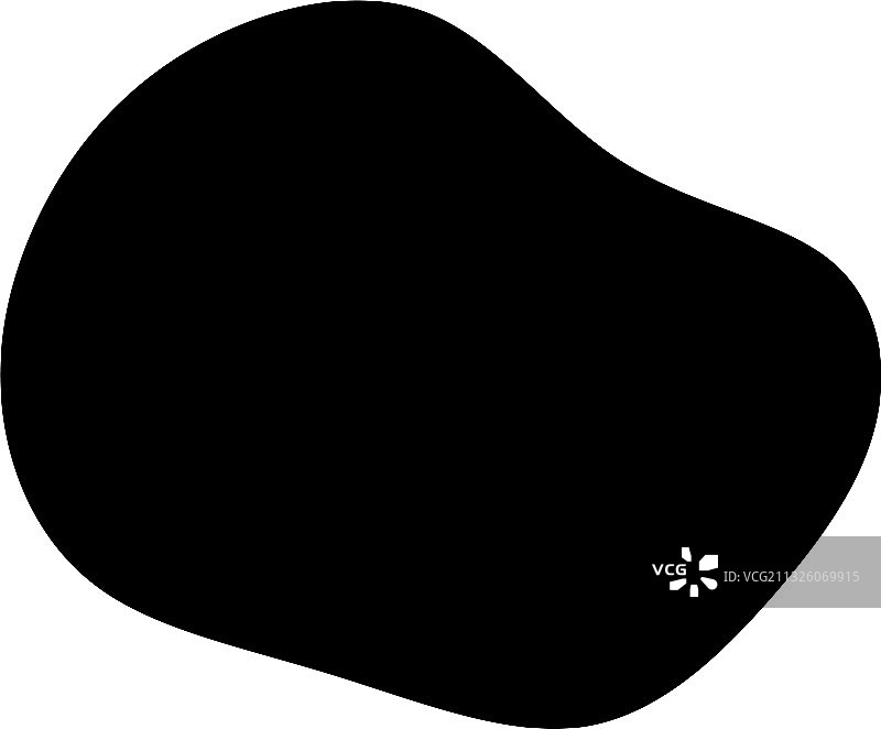 随机斑点，墨迹，卵石，石头剪影图片素材