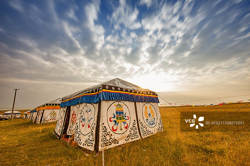 青海蒙古包图片素材