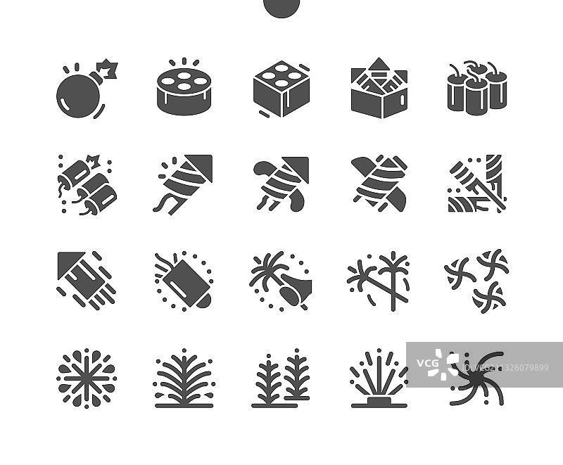 多重装药烟花礼炮图片素材