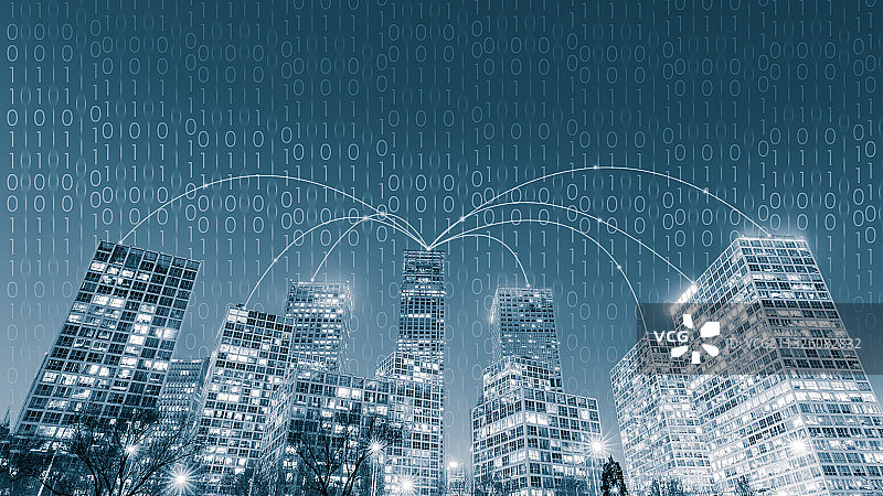 北京城市大数据概念图片素材