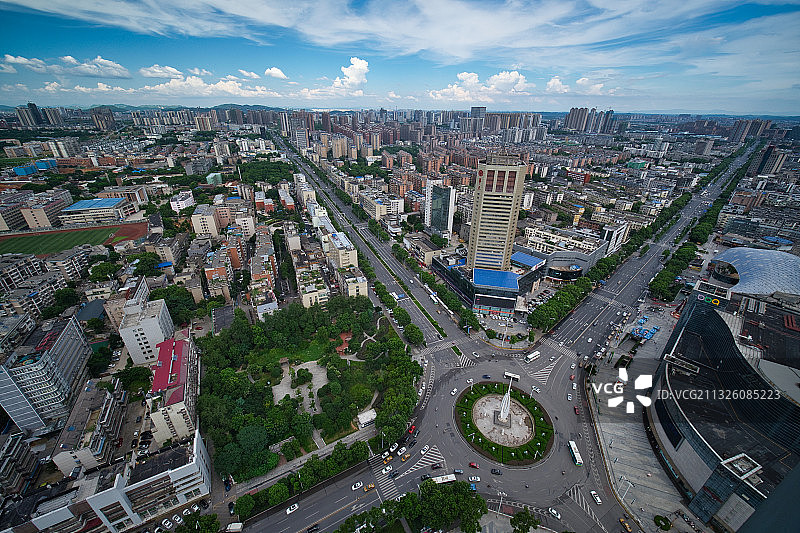 湘潭建设路口君子莲图片素材