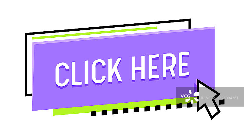 点击此处banner抽象鼠标指针图片素材