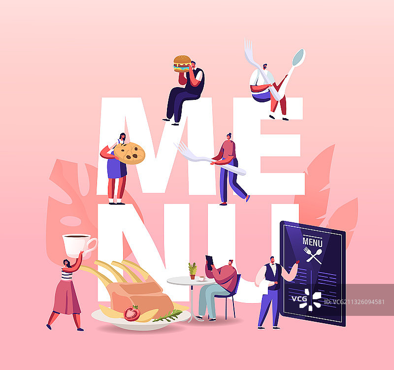 人们光顾咖啡馆，享受热情服务图片素材