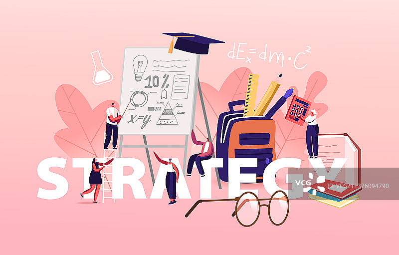 教育策略概念：微型男女图片素材