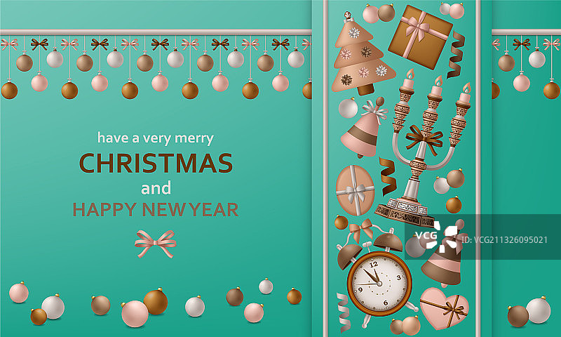 圣诞快乐和新年快乐背景图片素材