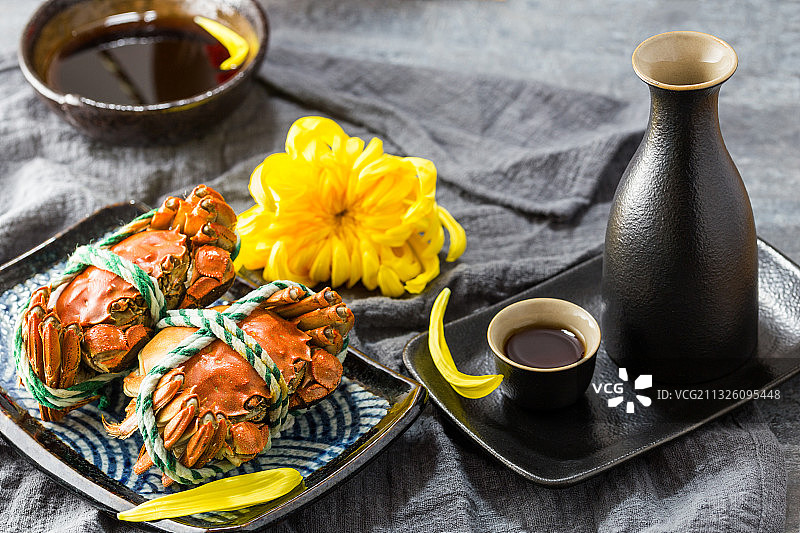 大闸蟹特写图片素材