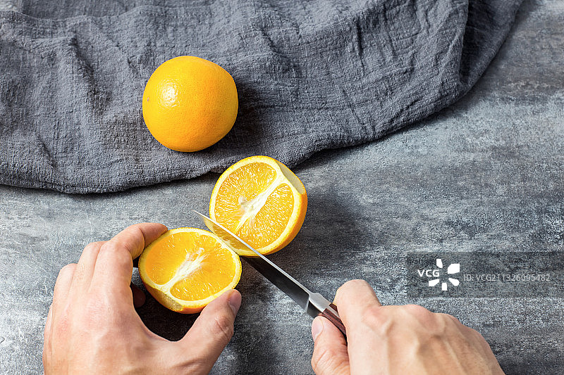 切开柠檬图片素材