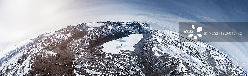 青海年保玉则雪山风光图片素材
